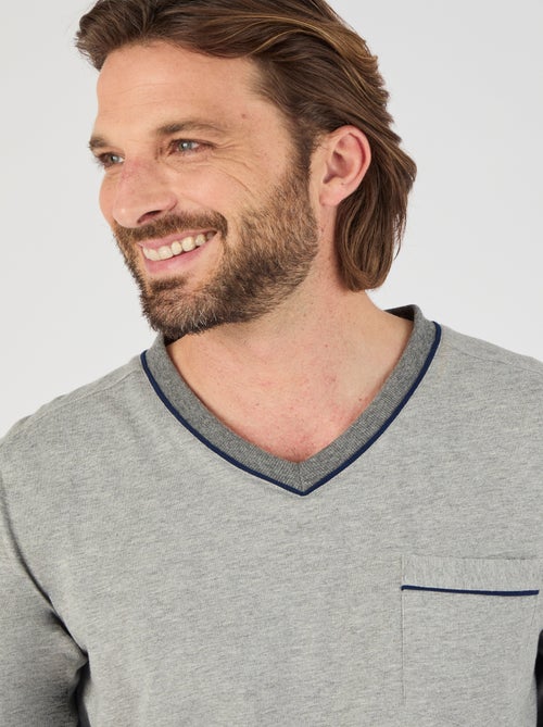 Pyjama 3 pièces short et pantalon - Damart - Kiabi