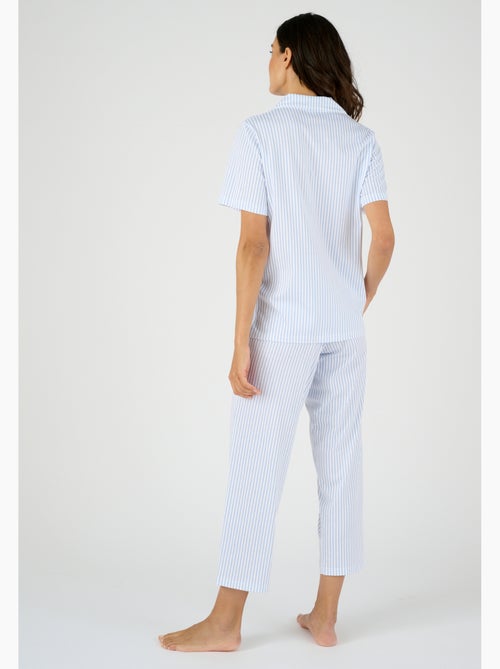 Pyjama 7/8ème boutonné - Damart - Kiabi