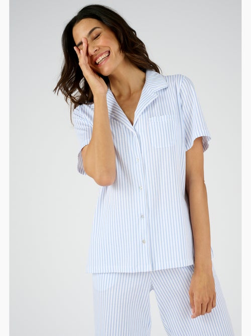 Pyjama 7/8ème boutonné - Damart - Kiabi