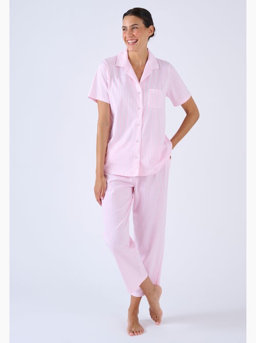 Pyjama 7/8ème boutonné - Damart - Kiabi