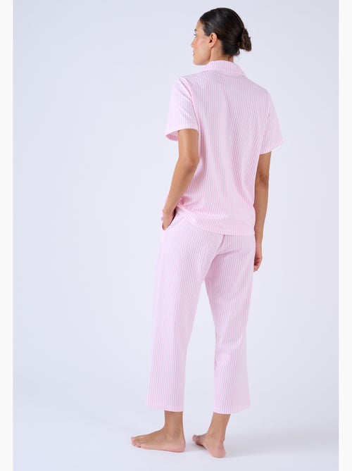 Pyjama 7/8ème boutonné - Damart - Kiabi