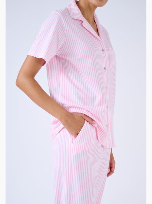Pyjama 7/8ème boutonné - Damart - Kiabi