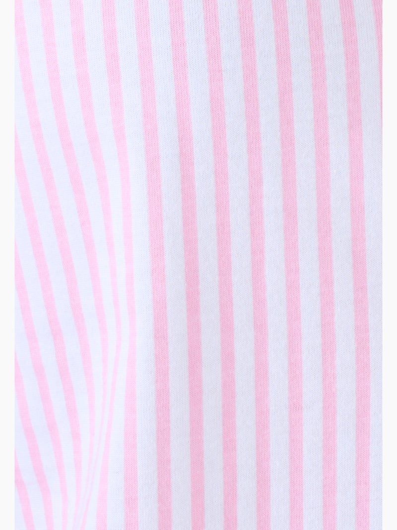 Pyjama 7/8ème boutonné - Damart Rose pastel - Kiabi