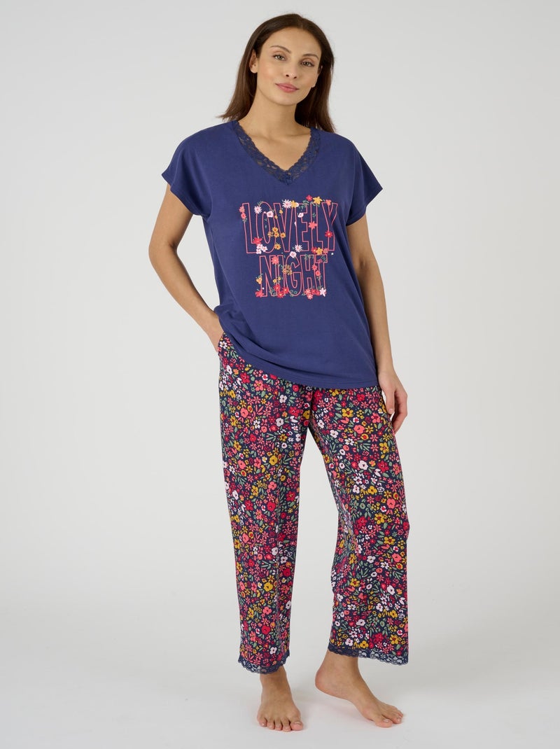 Pyjama 7/8ème Climatyl - Damart Bleu - Kiabi