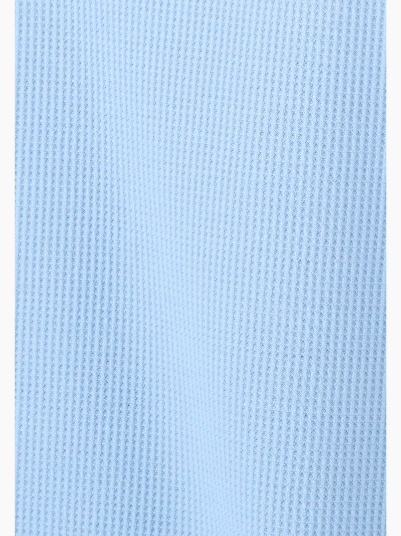 Pyjama 7/8ème en maille gaufrée - Damart Bleu - Kiabi
