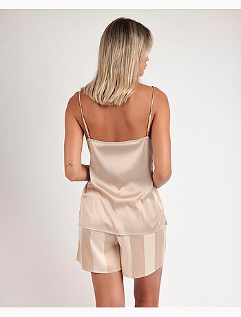 Pyjama à bretelles à rayures de luxe pour femme ADMAS CLASSIC