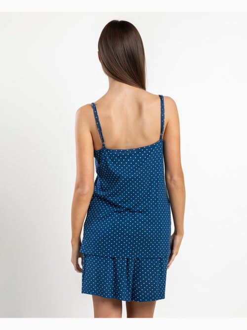 Pyjama à bretelles en dentelle à pois ADMAS CLASSIC pour femme - Kiabi Pyjama à bretelles en dentelle à pois ADMAS CLASSIC pour femme - Kiabi