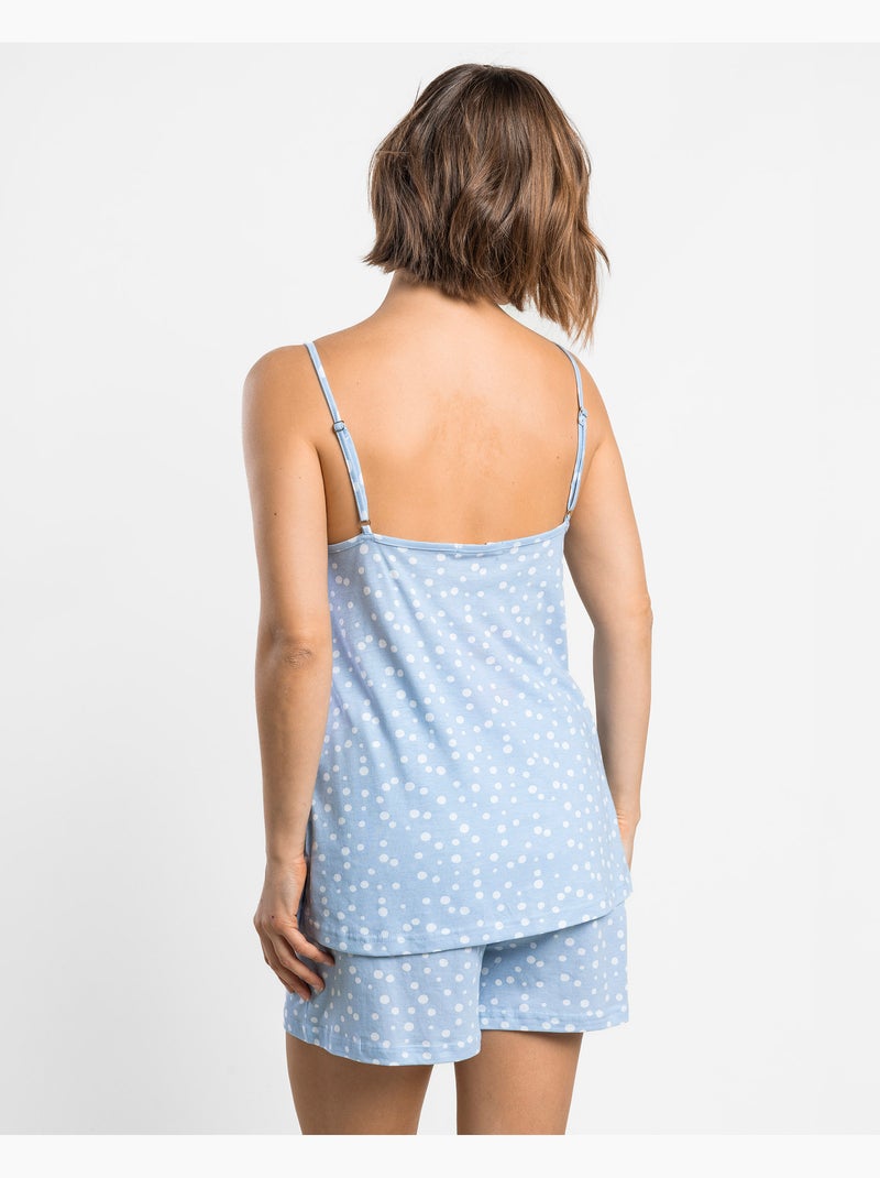 Pyjama à bretelles pour femme ADMAS Vitamin Sea Bleu - Kiabi