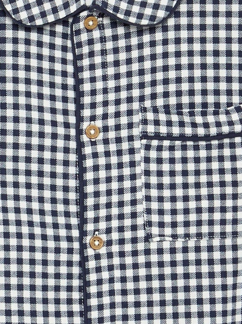 Pyjama à carreaux en flanelle - Kiabi