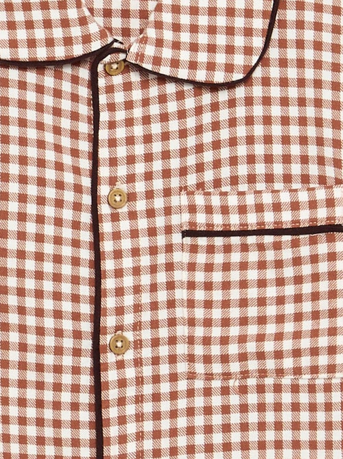 Pyjama à carreaux en flanelle - Kiabi