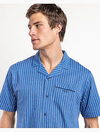 Pyjama à manches courtes à rayures classiques pour homme ADMAS CLASSIC
