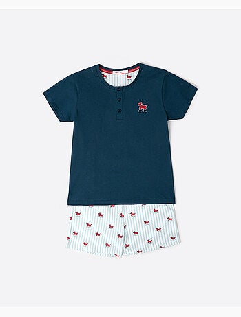 Pyjama à manches courtes à rayures Lou Lou pour garçon ADMAS