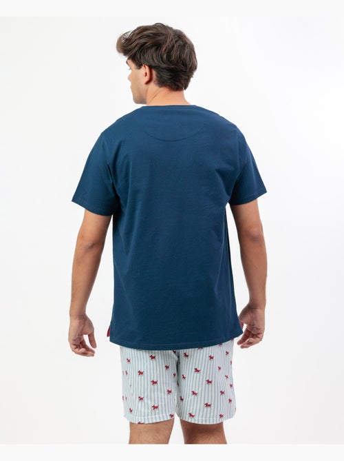 Pyjama à manches courtes à rayures Lou Lou pour homme ADMAS - Kiabi Pyjama à manches courtes à rayures Lou Lou pour homme ADMAS - Kiabi