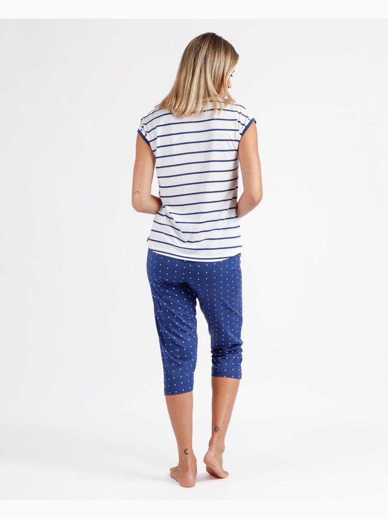 Pyjama à manches courtes ADMAS > Bleu marine - Kiabi