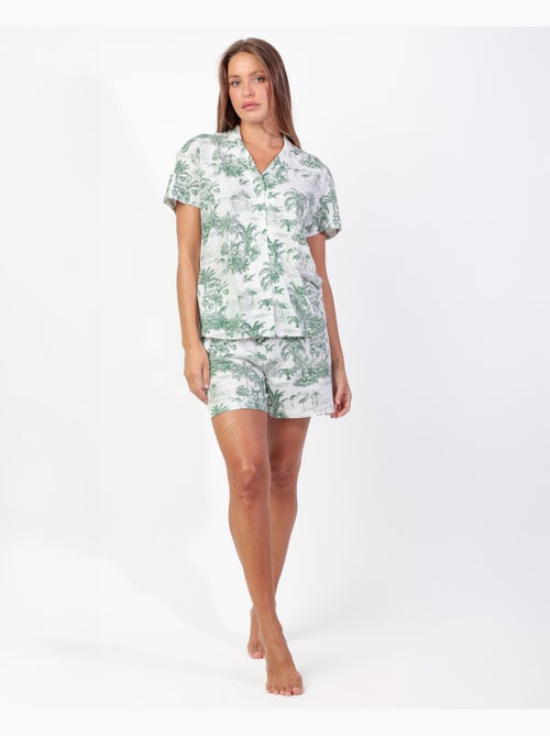 Pyjama à manches courtes ADMAS Summer Paradise pour femme - Kiabi