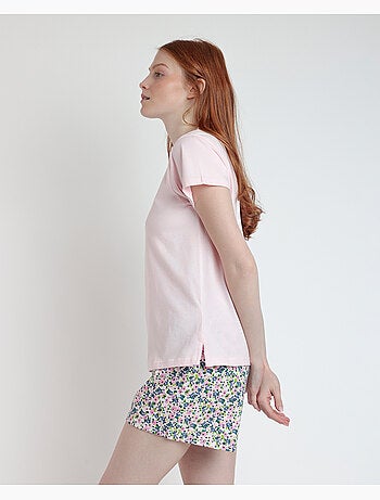 Pyjama à manches courtes ADMAS Sweet Garden pour femme