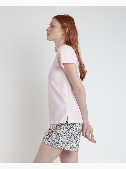 Pyjama à manches courtes ADMAS Sweet Garden pour femme - Kiabi Pyjama à manches courtes ADMAS Sweet Garden pour femme - Kiabi