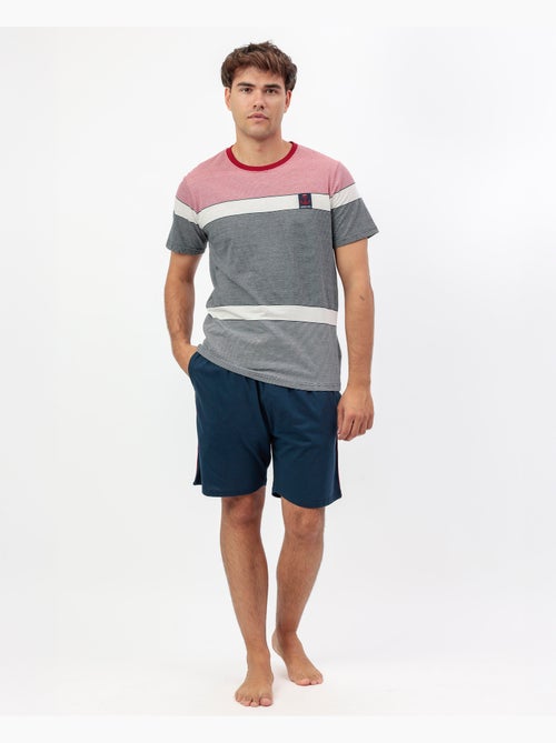 Pyjama à manches courtes Ancre pour homme ANTONIO MIRO - Kiabi