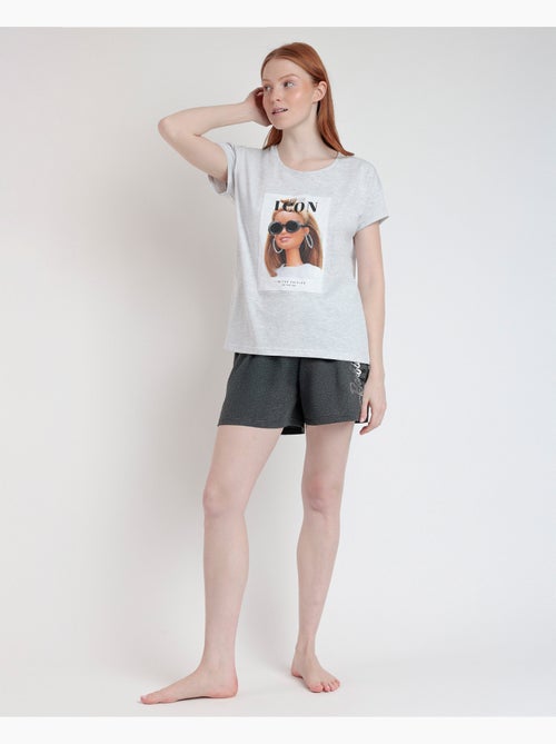 Pyjama à manches courtes BARBIE Forever Icon pour femme - Kiabi