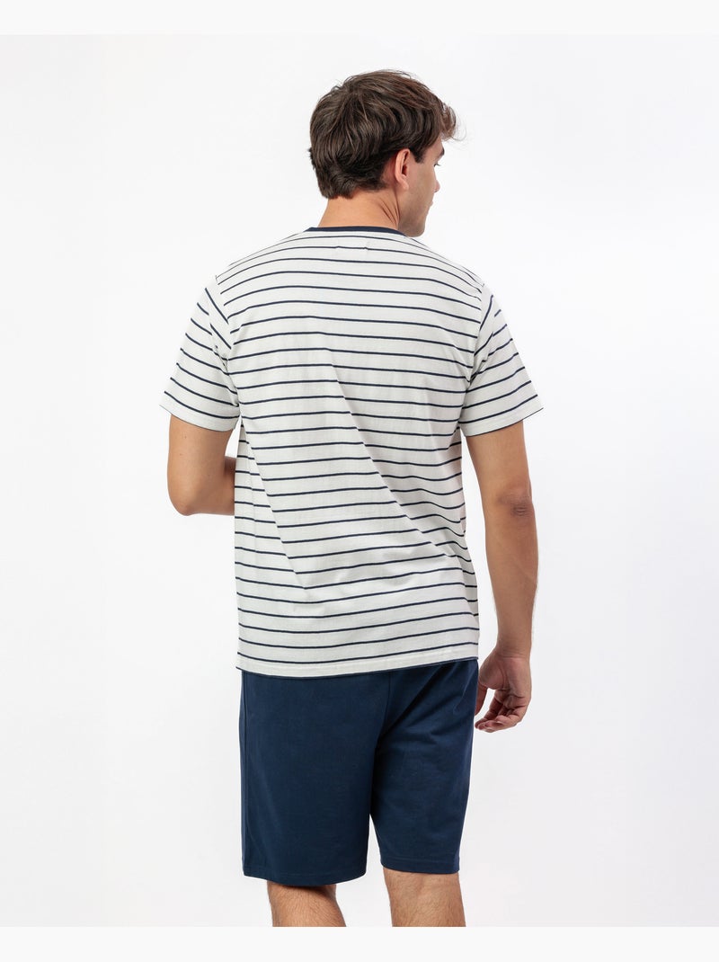 Pyjama à manches courtes bleu marine pour homme PADDINGTON CLASSIC Bleu marine - Kiabi
