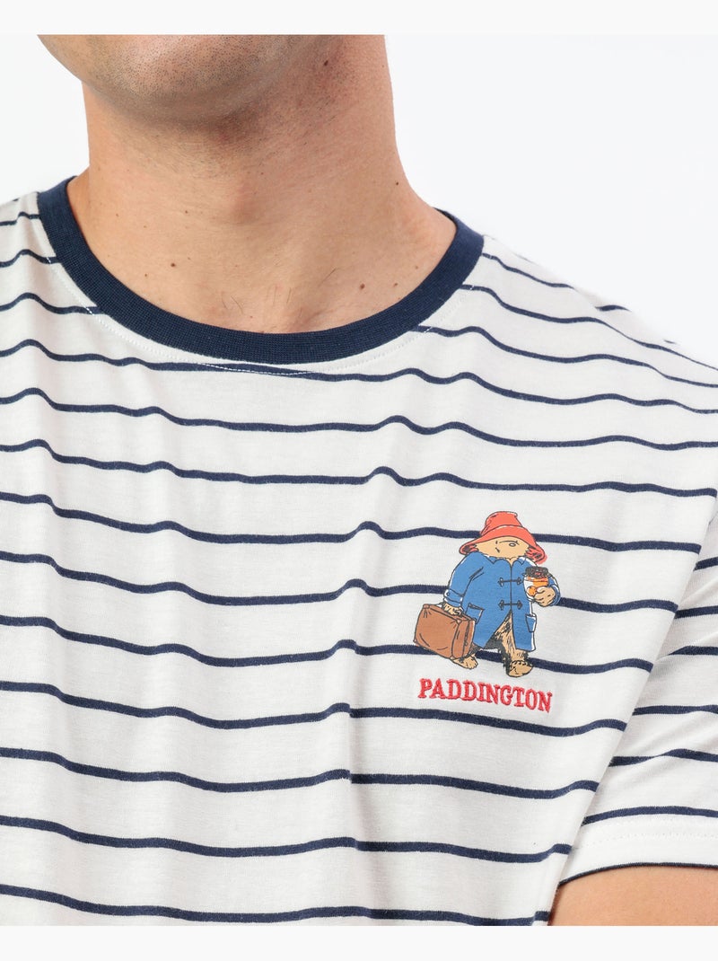 Pyjama à manches courtes bleu marine pour homme PADDINGTON CLASSIC Bleu marine - Kiabi