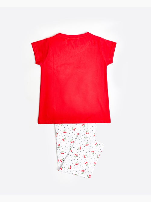 Pyjama à manches courtes cerises pour fille ADMAS - Kiabi