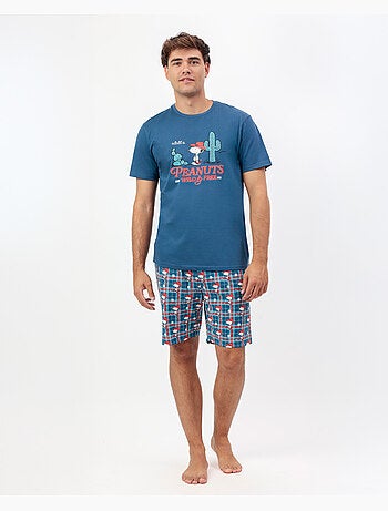 Pyjama à manches courtes Cowboy Club pour homme PEANUTS