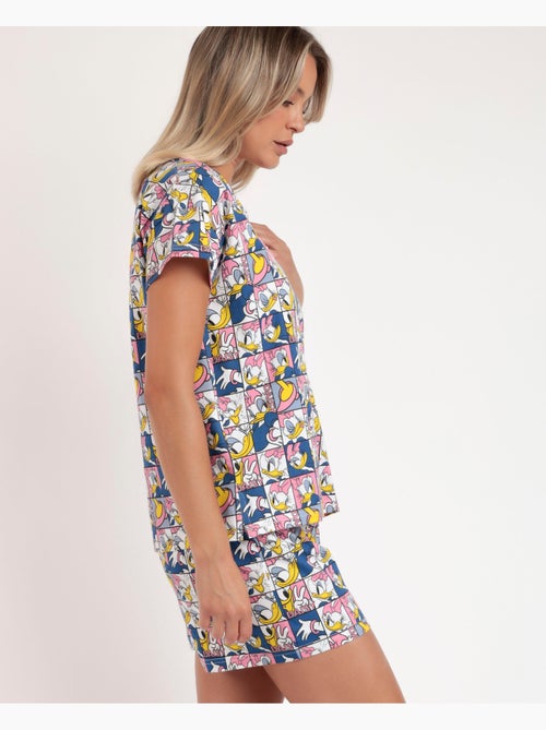 Pyjama à manches courtes Daisy Poses pour femme DISNEY - Kiabi
