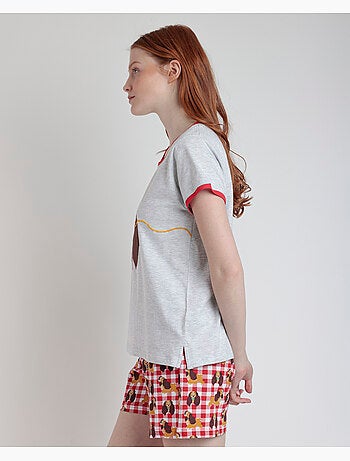Pyjama à manches courtes Disney La Belle et le Clochard pour femme