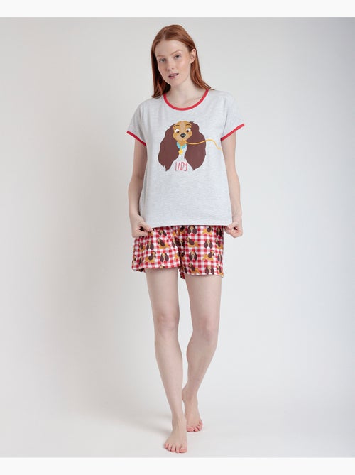 Pyjama à manches courtes Disney La Belle et le Clochard pour femme - Kiabi Pyjama à manches courtes Disney La Belle et le Clochard pour femme - Kiabi