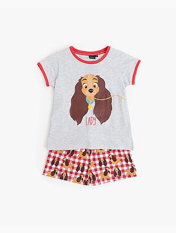 Pyjama à manches courtes Disney La Belle et le Clochard pour fille