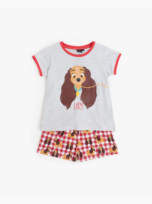 Pyjama à manches courtes Disney La Belle et le Clochard pour fille - Kiabi