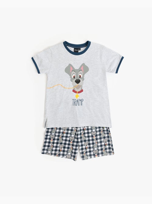 Pyjama à manches courtes Disney La Belle et le Clochard pour garçon - Kiabi