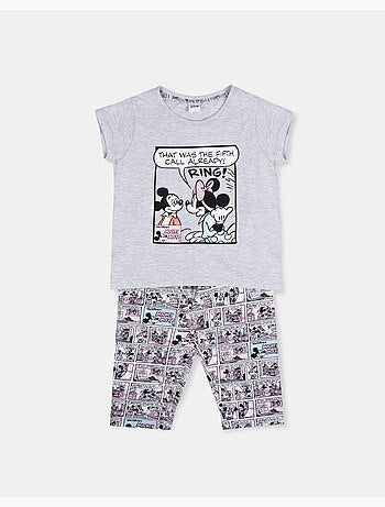 Pyjama à manches courtes Disney Mickey Comic pour fille