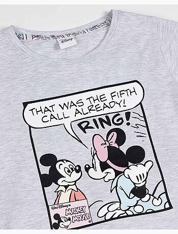 Pyjama à manches courtes Disney Mickey Comic pour fille