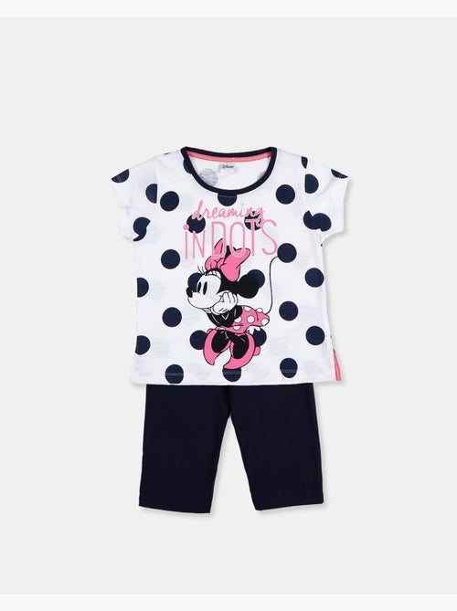 Pyjama à manches courtes Disney Minnie Dots bleu marine pour fille - Kiabi Pyjama à manches courtes Disney Minnie Dots bleu marine pour fille - Kiabi
