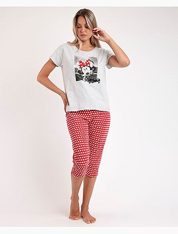 Pyjama à manches courtes Disney Minnie pour femme