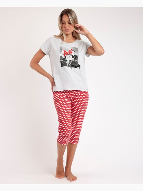 Pyjama à manches courtes Disney Minnie pour femme - Kiabi