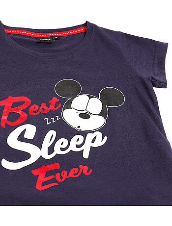 Pyjama à manches courtes Disney Minnie pour fille, idéal pour dormir