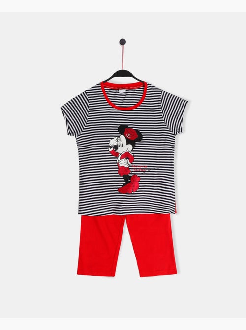 Pyjama à manches courtes Disney Minnie Sailor pour fille - Kiabi