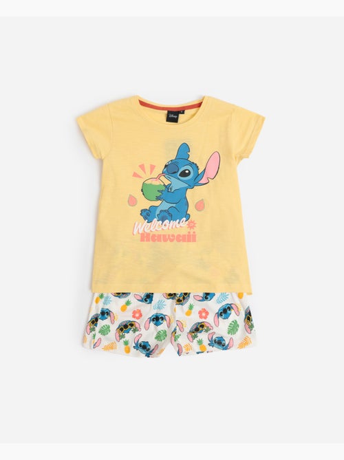Pyjama à manches courtes Disney pour fille Motif tropical Stitch - Kiabi Pyjama à manches courtes Disney pour fille Motif tropical Stitch - Kiabi