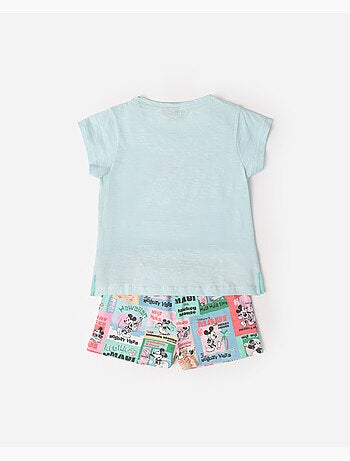 Pyjama à manches courtes Disney pour filles, ambiance vacances