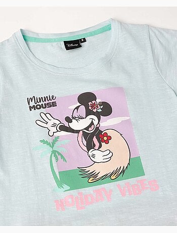 Pyjama à manches courtes Disney pour filles, ambiance vacances
