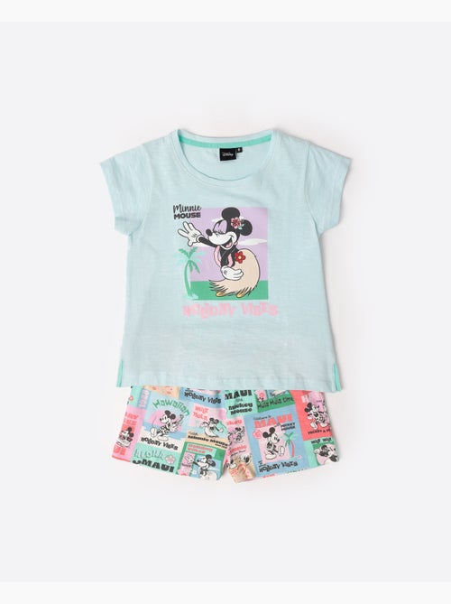 Pyjama à manches courtes Disney pour filles, ambiance vacances - Kiabi