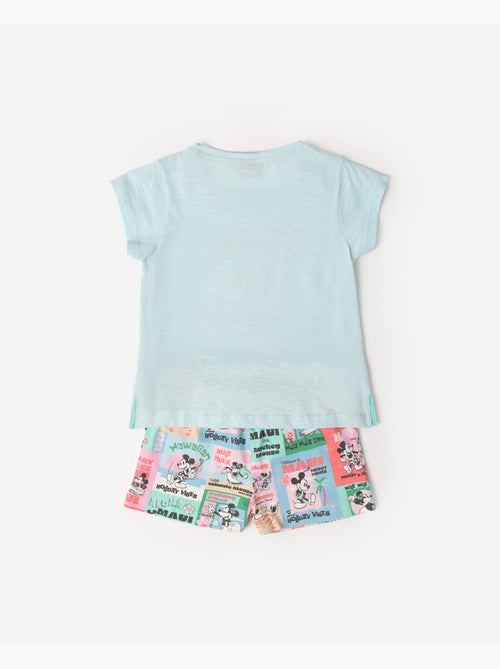 Pyjama à manches courtes Disney pour filles, ambiance vacances - Kiabi