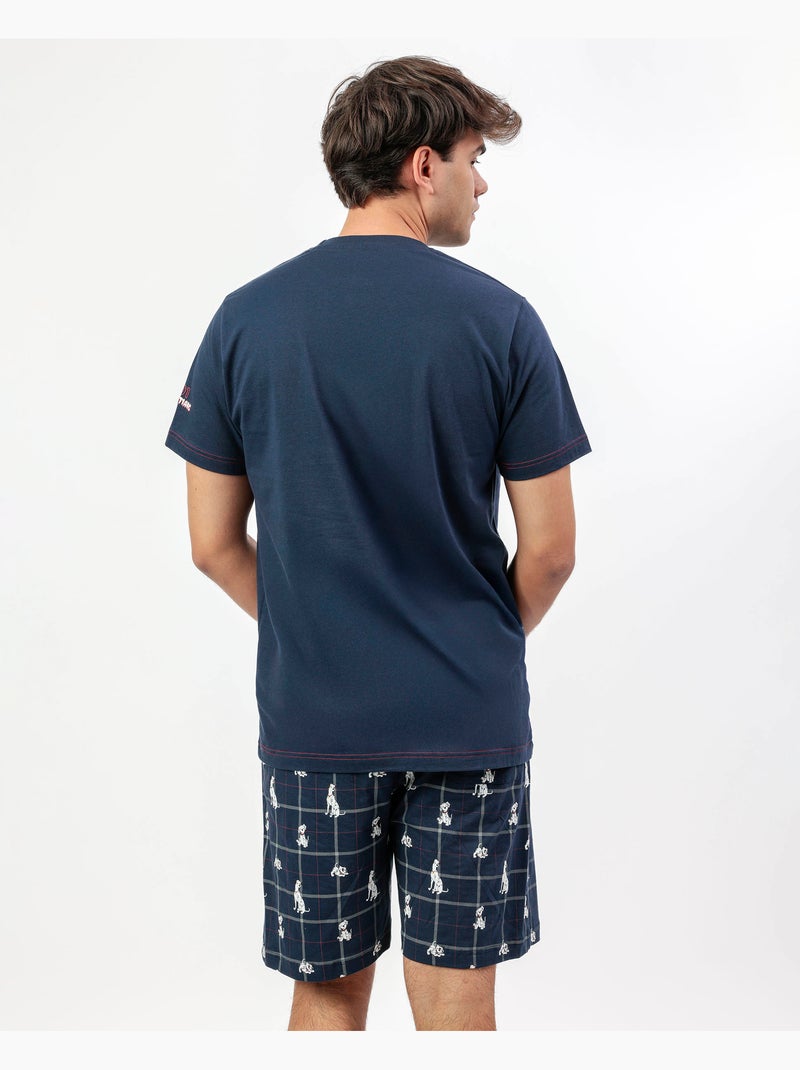 Pyjama à manches courtes Disney pour homme 101 Reasons Why Bleu marine - Kiabi