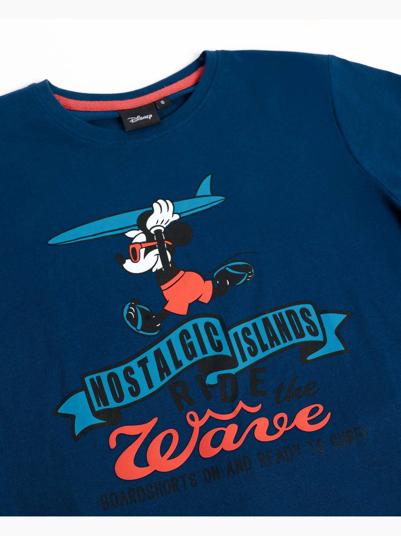 Pyjama à manches courtes Disney Ride The Wave pour garçon Bleu - Kiabi