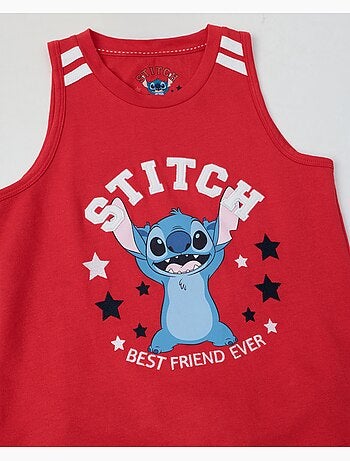 Pyjama à manches courtes Disney Stitch University pour fille