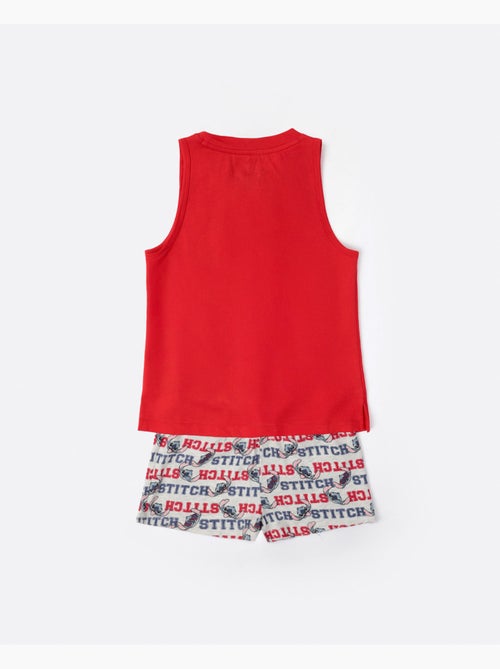 Pyjama à manches courtes Disney Stitch University pour fille - Kiabi