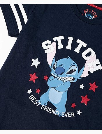 Pyjama à manches courtes Disney Stitch University pour garçon